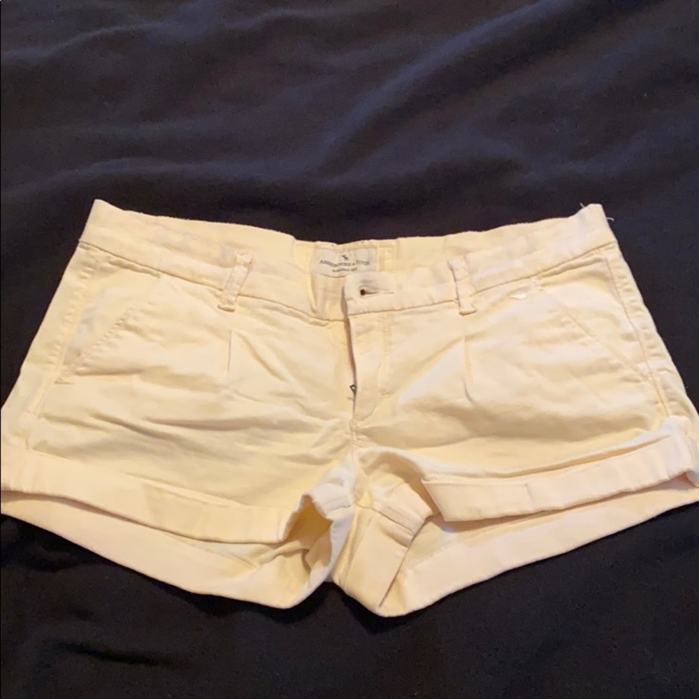 Cream shorts